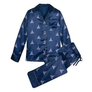 NEW Walt Disney World 1X PLUS SIZE 50th Anniversary Castle Satin Pajama Set Pjs
